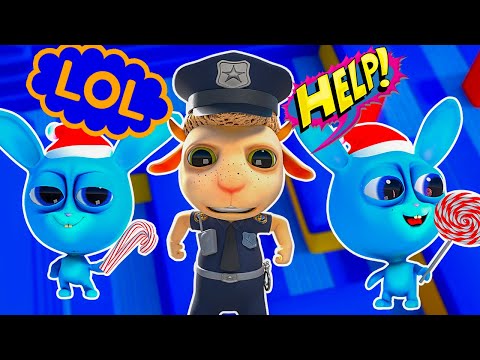 Little fidgets attack👮‍♂️🐰🌈The chase in the maze ended merrily🐰🌈We Lost in the Maze! Help us