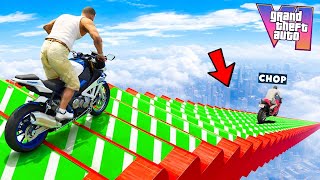 GTA 5 MEGA RAMP 999 MPH! ROCKET BIKE VS THE WORLD DEADLIEST MEGA RAMP