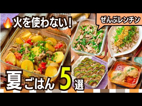 【火を使わない夏おかず】暑い日にラクする！火を使わず作れるメインおかず5選｜トマト肉じゃが・イタリアンハンバーグ 他【簡単・節約・作り置き】