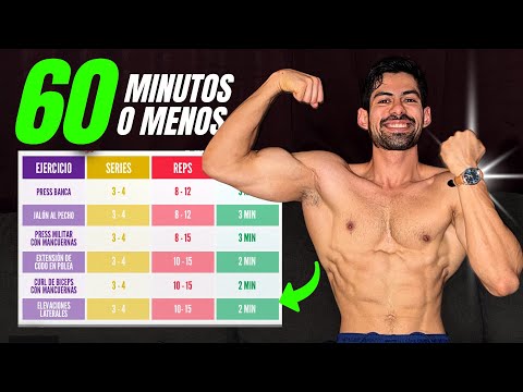 Cómo ENTRENAR en MENOS de 60 MINUTOS y GANAR MÚSCULO