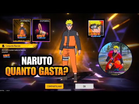 JA PEGUEI! TÁ FACIL? TORRE DE TOKENS DO NARUTO QUANTO GASTA! NOVIDADES FREE FIRE