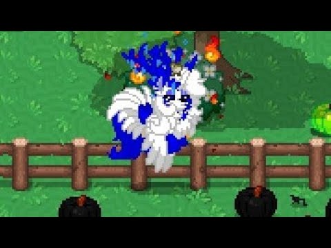 I'm playing pony town!💙🤍💙🤍💙