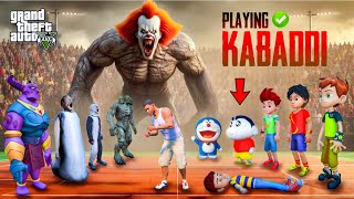 Franklin Team Vs Granny Team Playing Kabaddi in GTA5