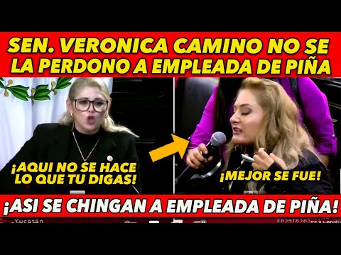 SEN. VERONICA CAMINO SE HART0 Y PARA EN SECO A EMPLEADA DE NORMA PIÑA ¡SE LA CH1NG0 CON ESTO!