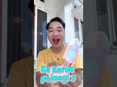 Makan es kerim 3 warna #mukbang #asmr #food