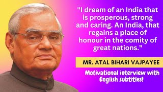 Atal Bihari Vajpayee's motivation interview #atalbiharivajpayee #youtube #motivation #inspiration