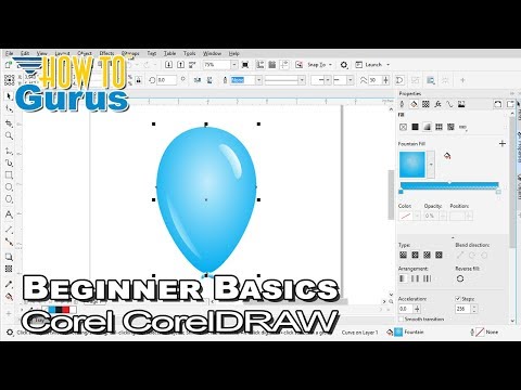 CorelDRAW Basics for Beginners - How to Draw a Balloon...