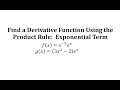 Derivatives and Product Rule Concepts