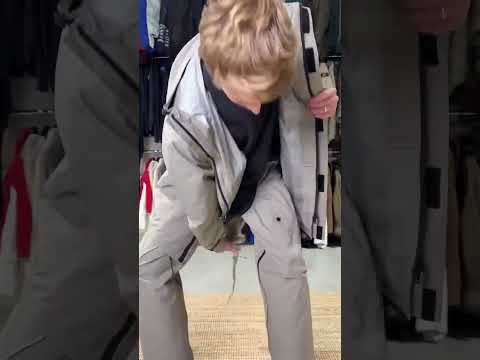 A raincoat jacket with hidden waterproof legs you can unfold whenever you need. #gadgets #raincoat