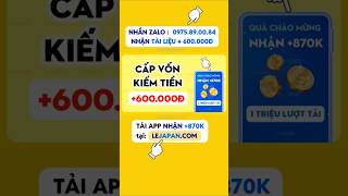 App kiếm tiền miễn phí 2025: App đầu tư trade rút về Zalopay #onus voucher #mmo #chungkhoan #dautu