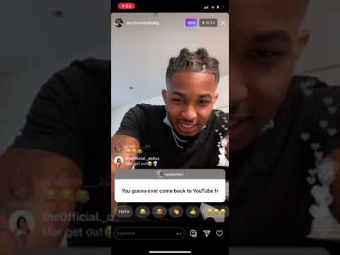 DDG answering Instagram questions on live(on prettyboyfredo and music)