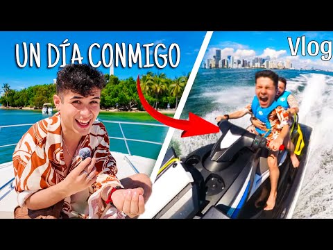 Estuve en un YATE PRIVADO en MIAMI! 🏝🤯😱/Un Día Conmigo #vlog