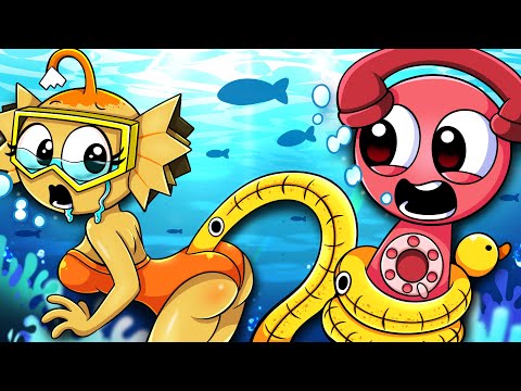 Sprunki Bailey Fall in Sea with Tele?! | Incredibox Sprunki Animation