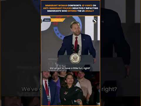 'You Sold Us a Dream...' Indian Woman CONFRONTS Vance on Trump's Immigration Policies