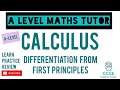 Differentiation from First Principles