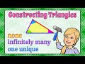 Constructing Unique Triangles: Key Concepts and Methods