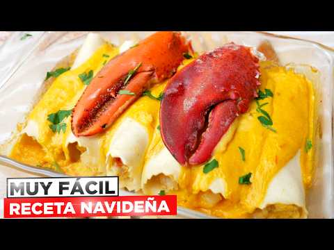 Los CANELONES de Marisco y BOGAVANTE Más Fáciles y Deliciosos (NAVIDAD perfecta)