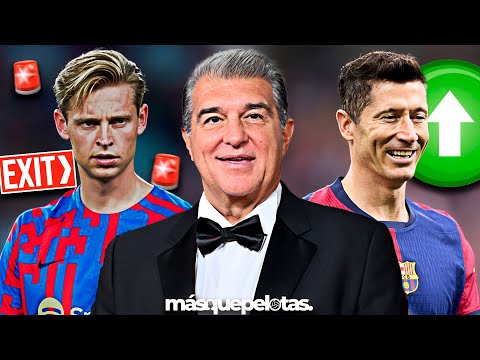 ¡LAPORTA TOMARÁ LA DECISIÓN SOBRE EL FUTURO DE FRENKIE Y LEWANDOWSKI EN EL BARÇA!