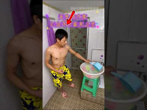 सर्दी में नहाते हुए गिर गया 😱 | #shortsvideo