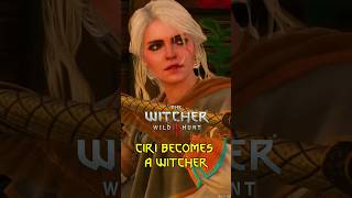 CIRI becomes a Witcher - Witcher 3 Cannon Ending  #gaming #thewitcher4 #shorts