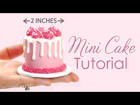 Making A Teeny-Tiny Mini Cake 🎂 🍰 Miniature Baking Tutorial