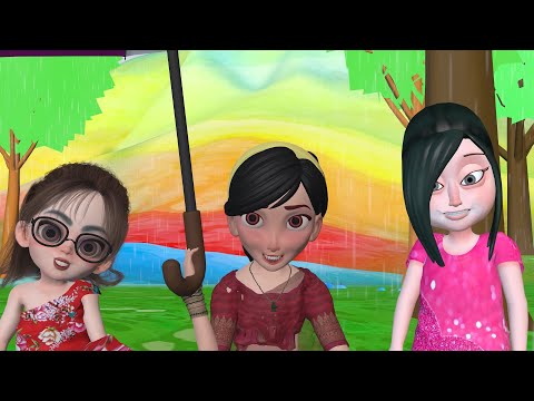 বৃষ্টি পড়ে টাপুর টুপুর নদে এলো বান | Bristi Pore Tapur Tupur | Bangla youtube cartoon