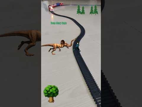 Monster Elephant is following the woman and the train is approaching fast | Elephant Dinosaur Videos