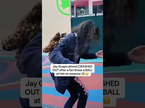Jay Guapo almost CRASHED OUT after a fan threw a BALL at him on purpose 😨😬