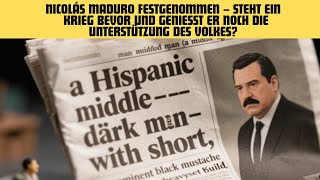 Nicolás Maduro festgenommen –steht ein Krieg bevor und genießt er noch die Unterstützung des Volkes?