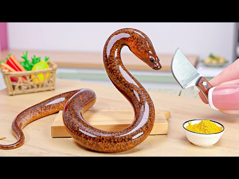 Cooking a Realistic Eel (Unagi) Sushi Roll | Masterpiece Made with Tiny Tools in Mini Cooking!