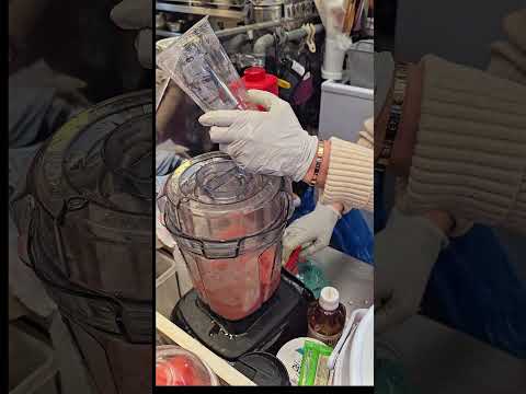 Fresh Fruit Cup in Korea 🍉🍓 | Juicy Watermelon Street Food #shots #juice #satisfying