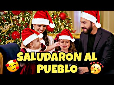 ASI VIVE LA FAMILIA BUKELE LA NAVIDAD LAYLA Y NAYIB SALUDAN AL PUEBLO 😍