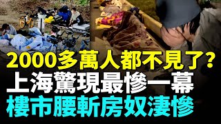 上海樓市出現最慘一幕；商舖成排倒閉城市空心化；上海中產變無產；大蕭條景象令人震驚。#看大陸