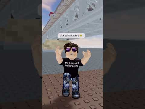 Mickey on a railway ? #roblox #shorts