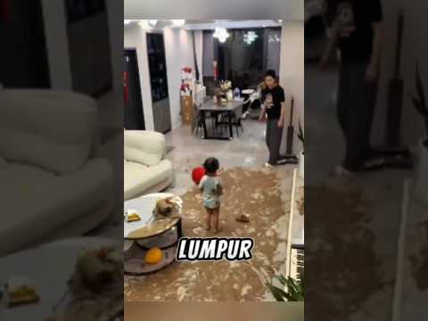 ikut main lumpur sama anak