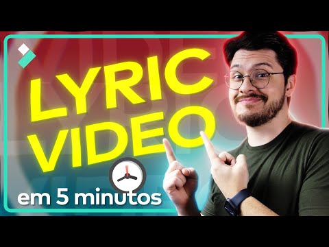 Como criar LYRIC VIDEO (VÍDEO com LETRA DE MÚSICA) em 5 MINUTOS | Filmora