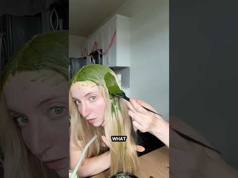 I left MATCHA in my hair for 8 HOURS! 😦 I’m shrek