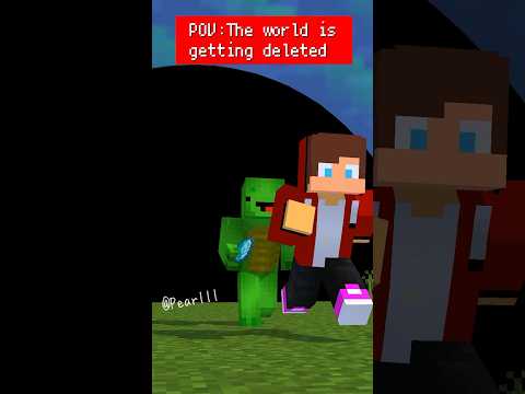 When you deleted your Minecraft - Maizen animation ［mikey and JJ］#shorts #まいぜんシスターズ