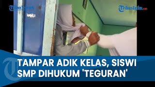 VIRAL SISWI SMP TAMPAR DAN PUKUL ADIK KELAS di Pademawu Pamekasan, Cuma Dihukum Teguran