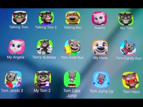 (Throwback 2019) Talking Tom, Tom 2, ben, Angela, My Hank, Tom Hero, My Tom 2 and More