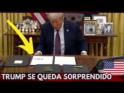 🔴ÚLTIMA HORA: Trump descubre la carta que Biden le dejó en el escritorio Resolute de la Oficina Oval