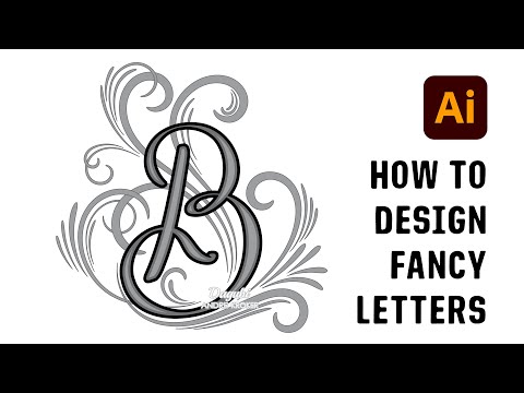 How to Design Fancy Floral Letters with your own Brushes in Adobe Illustrator - B