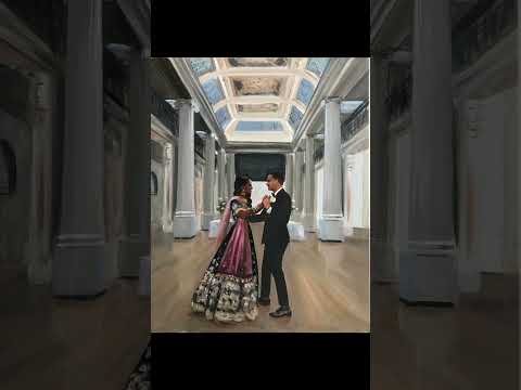 I am both 👩🎨 Just four years later. I love each and every one of my first live wedding paintings.