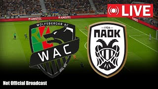 Wolfsberger AC vs PAOK LIVE  |  Europa League – Qualification – Semi-finals | PES 2021
