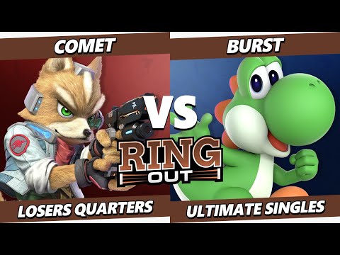 Ring Out TOP 8 - comet (Fox) Vs. Burst (Yoshi) Smash Ultimate - SSBU