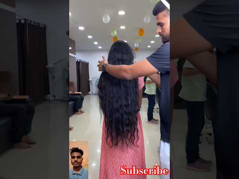 how to super long hair butterfly layer haircut #shorts