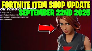 BLACK WIDOW SKIN IS BACK! Fortnite Item Shop [September 22nd, 2025] (Fortnite Battle Royale)