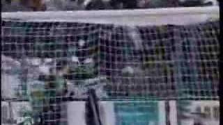 Stolen banner during a Steaua-Dinamo