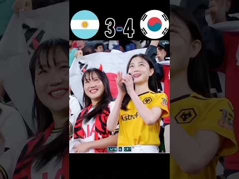 Korea 🆚 Argentina imaginary world cup semi final 2026 #youtube #football #soccer #shorts