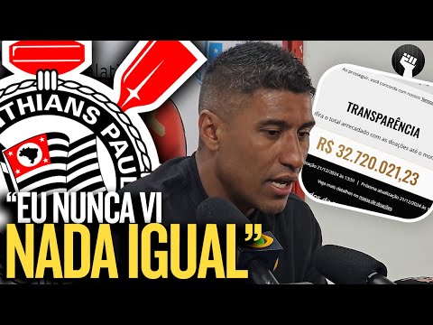 PAULINHO ELOGIA INICIATIVA DA GAVIÕES DA FIEL POR CAMPANHA DE DOAÇÃO PARA A ARENA